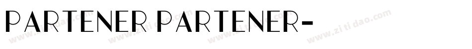 PARTENER partener字体转换